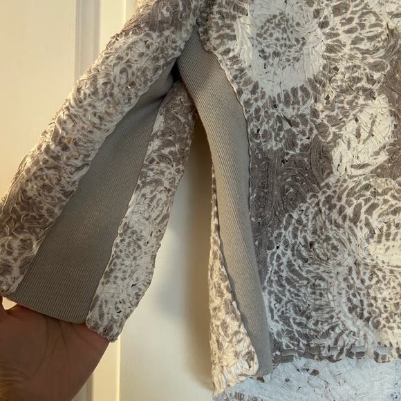 NIC+ZOE Ivory and Tan Blazer - Picture 7 of 8